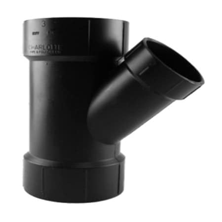 Charlotte Pipe And Foundry 4x4x3 HxHxH Redu Wye ABS 00601 2000HA